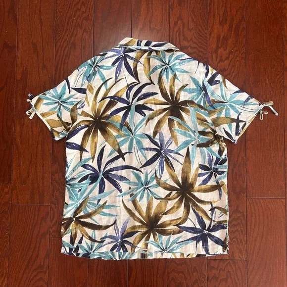 3 Shirts Tops Blouses 3/4 sleeve button up summer beach lightweight - Picture 10 of 15